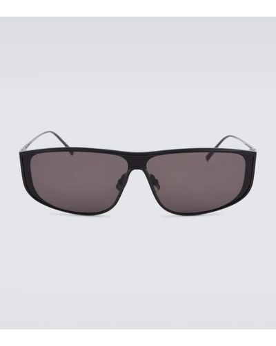 Saint Laurent Luna Rectangular Sunglasses - Brown