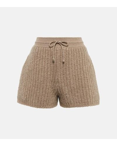 Loro Piana Drawstring Cashmere Shorts - Natural