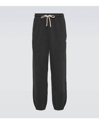 Moncler Genius X Palm Angels pantalones deportivos de algodon - Negro