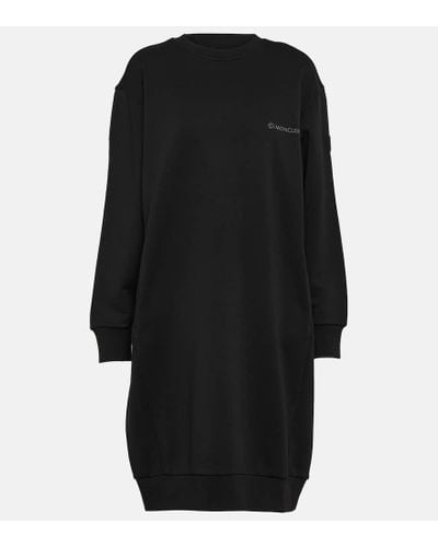 Moncler Belted Cotton Minidress - Black