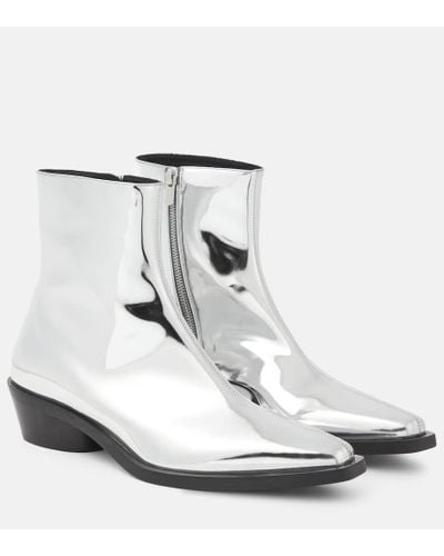 Proenza Schouler Stivaletti metallizzati Bronco - Bianco