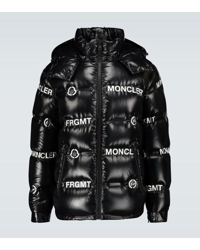 Moncler Genius 7 MONCLER FRAGMENT chaqueta acolchada brillante - Negro
