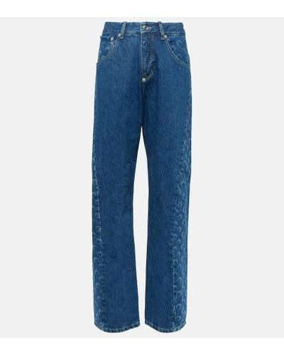 ZW MARINE STRAIGHT HIGH RISE JEANS - Mid-blue