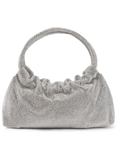 Jonathan Simkhai Ellerie Mini Crystal-embellished Leather Tote - Gray