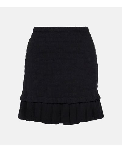 Isabel Marant Mini-jupe Dorela en coton melange - Noir