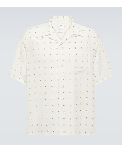 Visvim Crosby Printed Silk Bowling Shirt - White