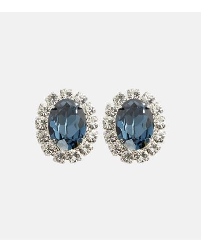 Jennifer Behr Diana Crystal-embellished Earrings - Blue