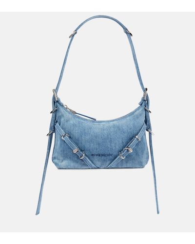 Givenchy Sac Voyou Mini en jean - Bleu