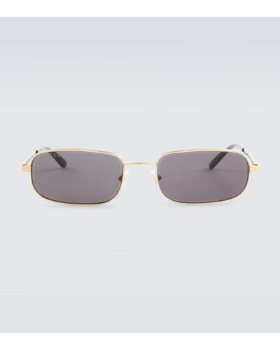 Gucci Eckige Sonnenbrille - Grau