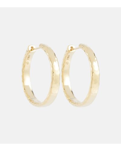 Octavia Elizabeth Jumbo Yana 18kt Gold Hoop Earrings - White