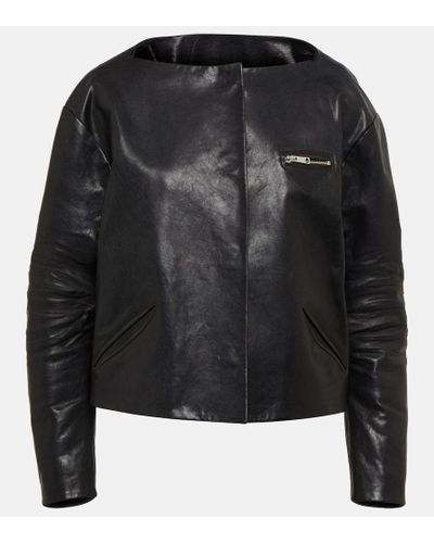 Prada Lederjacke - Schwarz