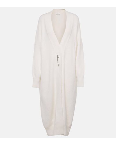 Alaïa Alpaca-blend Jumper Dress - White