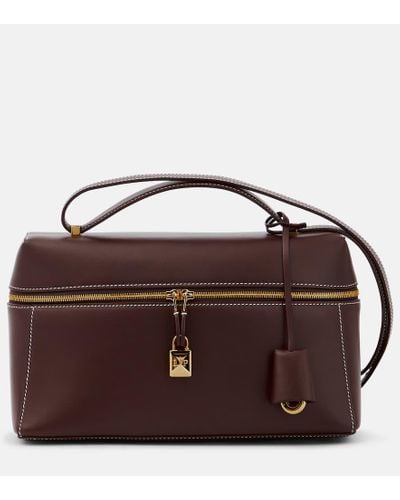 Loro Piana Extra Leather Shoulder Bag - Brown