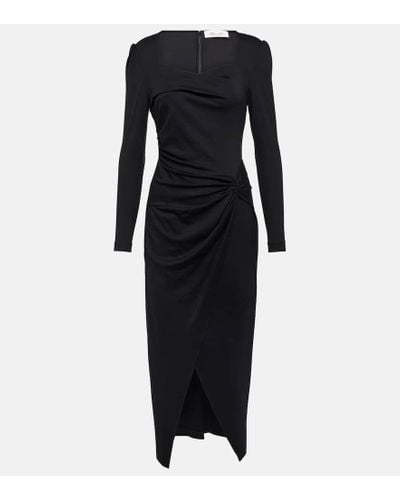 Diane von Furstenberg Hughie Jersey Midi Dress - Black