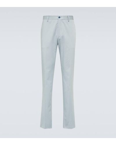 Etro Pantalones chinos de algodon en jacquard - Azul