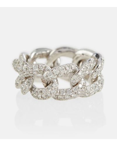 SHAY Ring Essential aus 18kt Weissold mit Diamanten - Weiß