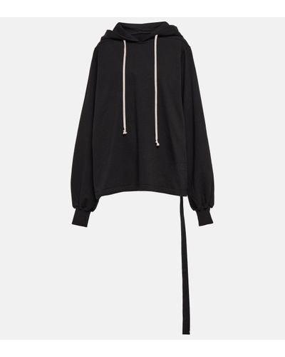 Rick Owens Drkshdw Convertible Cape-effect Cotton-jersey Hoodie in Black |  Lyst UK