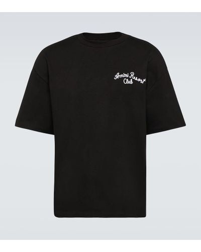 Amiri Bedrucktes T-Shirt aus Jersey - Schwarz