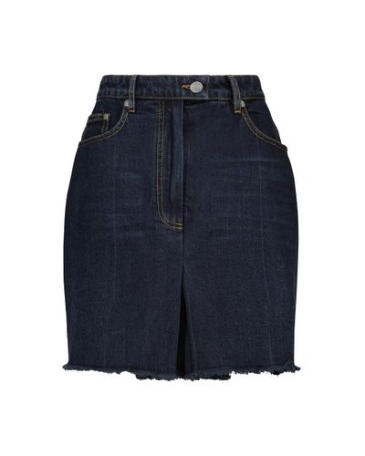 Peter Do Shorts di jeans a vita alta - Blu