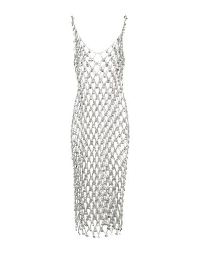 Rabanne Embellished Chain-link Dress - Metallic