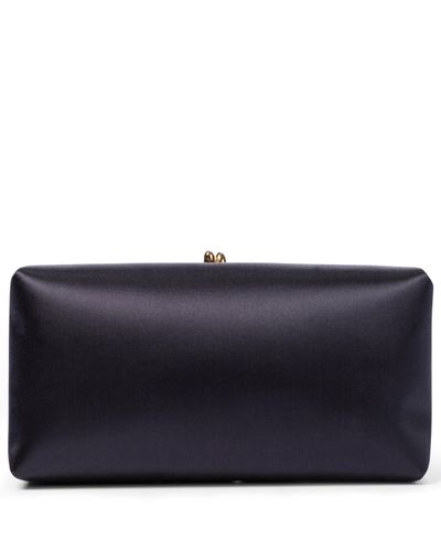 Jil Sander Clutch Small in raso - Blu