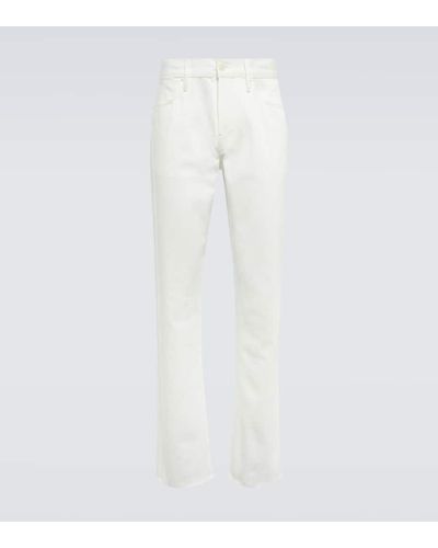 Gabriela Hearst Mid-Rise Slim Jeans Anthony - Weiß