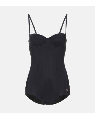 Dolce & Gabbana Core One-piece Swimsuit - Black