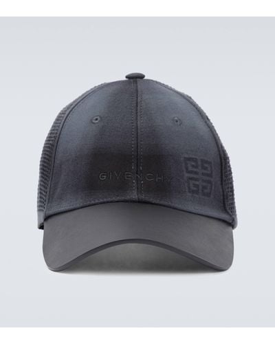 Givenchy Leather-trimmed Baseball Cap - Grey