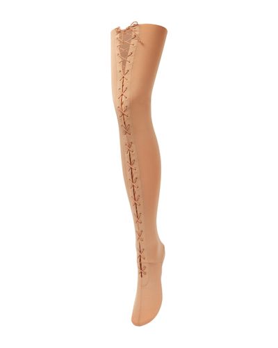 Acne Studios Lace-up Stockings - White