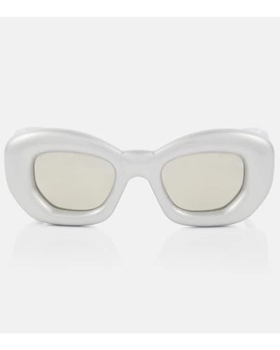 Loewe Inflated Rectangular Sunglasses - Metallic