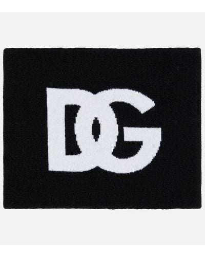 Dolce & Gabbana Schal aus einem Wollgemisch - Schwarz