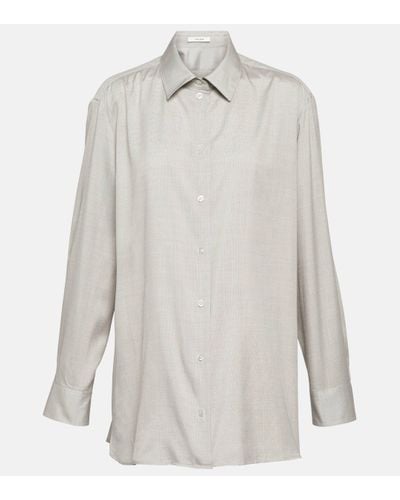 The Row Sisilia Silk Shirt - White