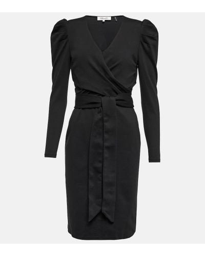 Diane von Furstenberg Belted Wrap Dress - Black