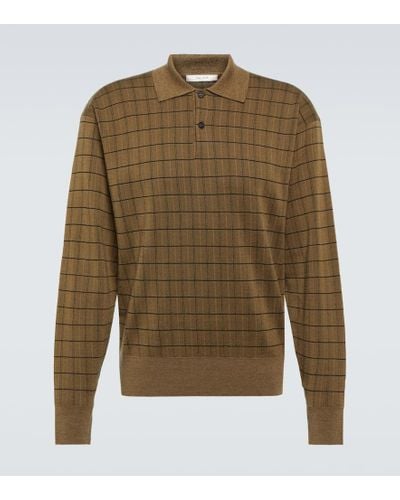 The Row Eutimio Wool-blend Polo Sweater - Green