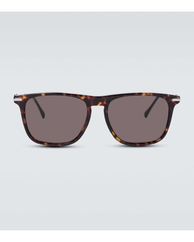 Gucci Eckige Sonnenbrille aus Acetat - Braun
