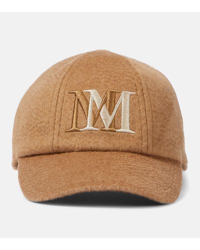 Max Mara Baseballcap Balocco aus Kamelhaar - Braun