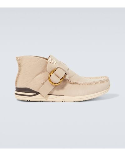 Visvim Skynyrd Ring Leather Trainers - Natural