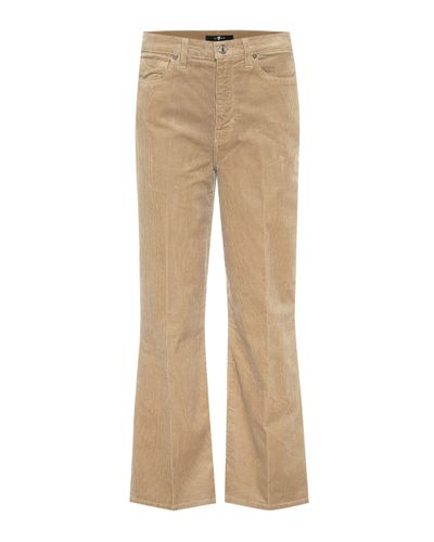 7 For All Mankind Jeans flared Alexa in velluto a coste - Neutro