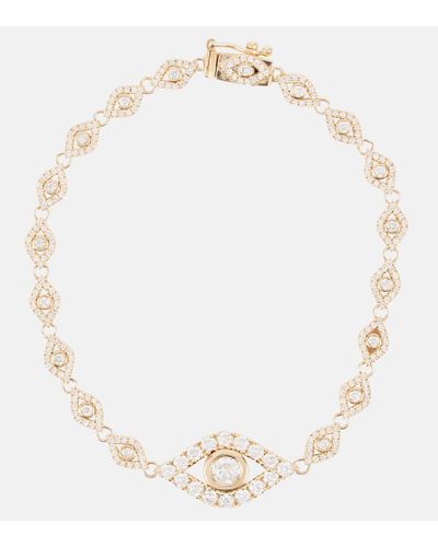 Sydney Evan Armband aus 14kt Gelbgold mit Diamanten - Natur