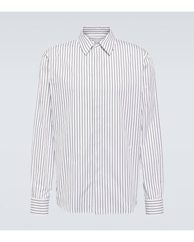 Bottega Veneta Striped Cotton Shirt - White