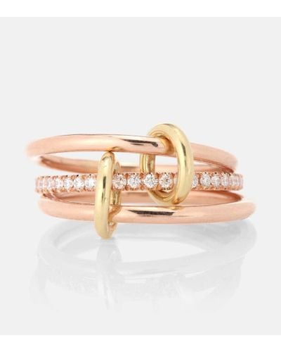 Spinelli Kilcollin Sonny Gold 18kt Rose Gold And Diamond Ring - Pink
