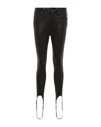 3x1 Skinny Stirrup High-rise Jeans - Black