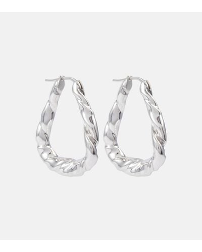 Loewe Silver Earrings, - Metallic