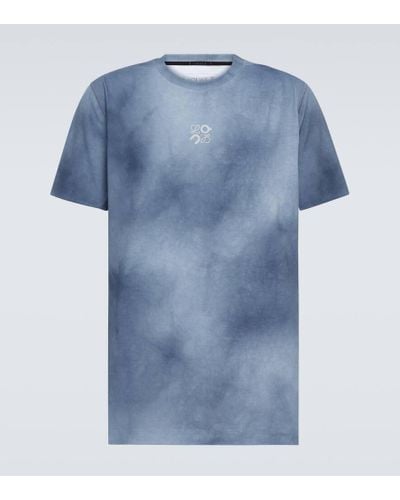 Loewe X On Active Tie-dye Jersey T-shirt - Blue