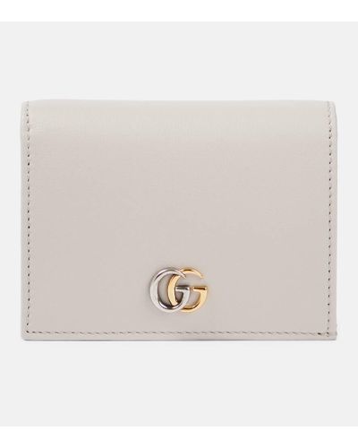 Gucci GG Marmont Leather Card Case - Natural