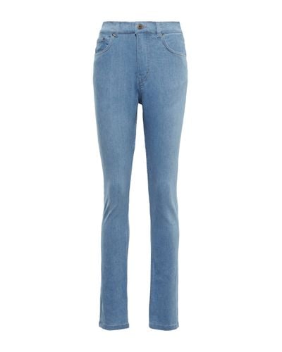 Y. Project Panelled High-rise Skinny Jeans - Blue
