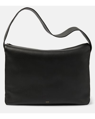Khaite Elena Large Leather Shoulder Bag - Black