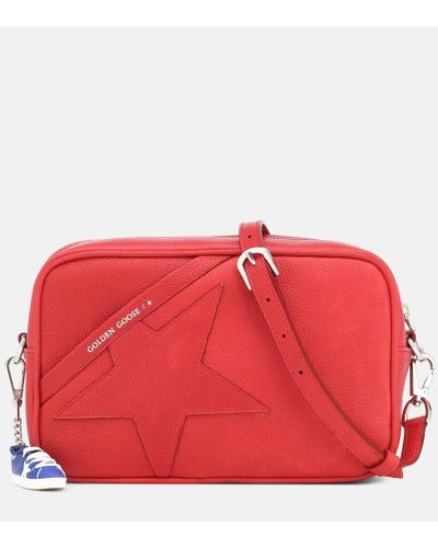 Golden Goose Bolso al hombro Star de piel - Rojo