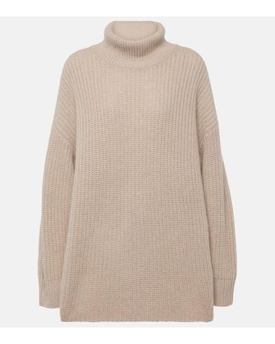 Lisa Yang Therese Turtleneck Cashmere Sweater - Natural