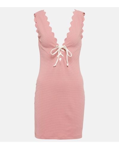 Marysia Swim Amagansett Scalloped Minidress - Pink